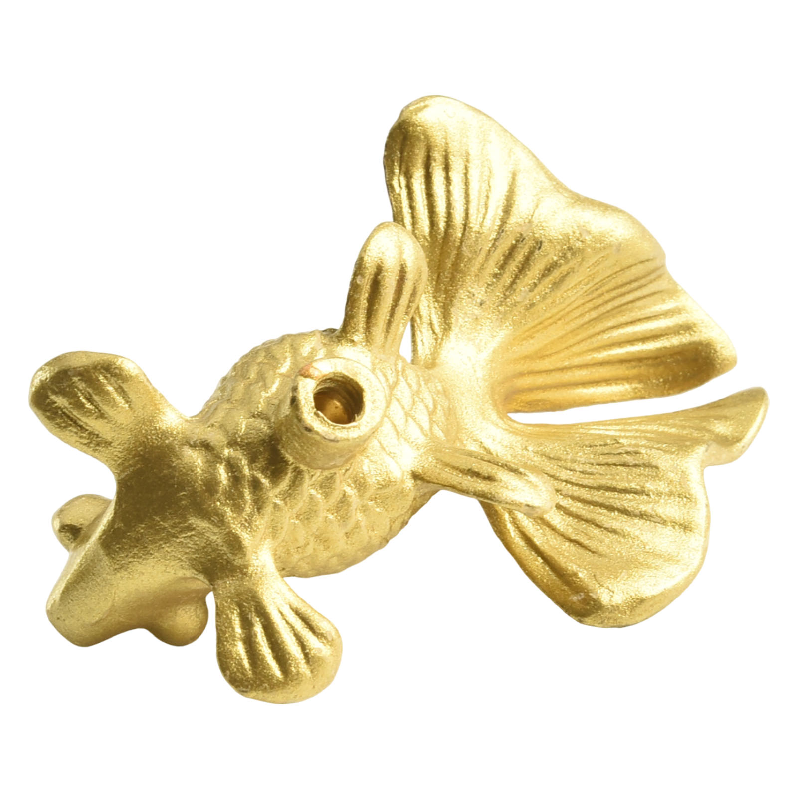Unique Furniture Hardware Pulls - 金魚キャビネットハンドル真鍮製引き出しノブユニークな動物型食器棚ドアハンドル家具金物ホームデコレーションプル