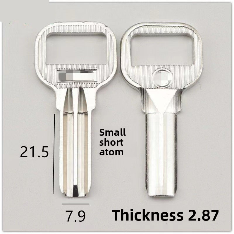 Universal Furniture Hardware - 4PCはショートアトムスモールハンドルアトミックキーブランク、半円形キーブランク、南京錠ブランク、鍵屋用消耗品に適しています。