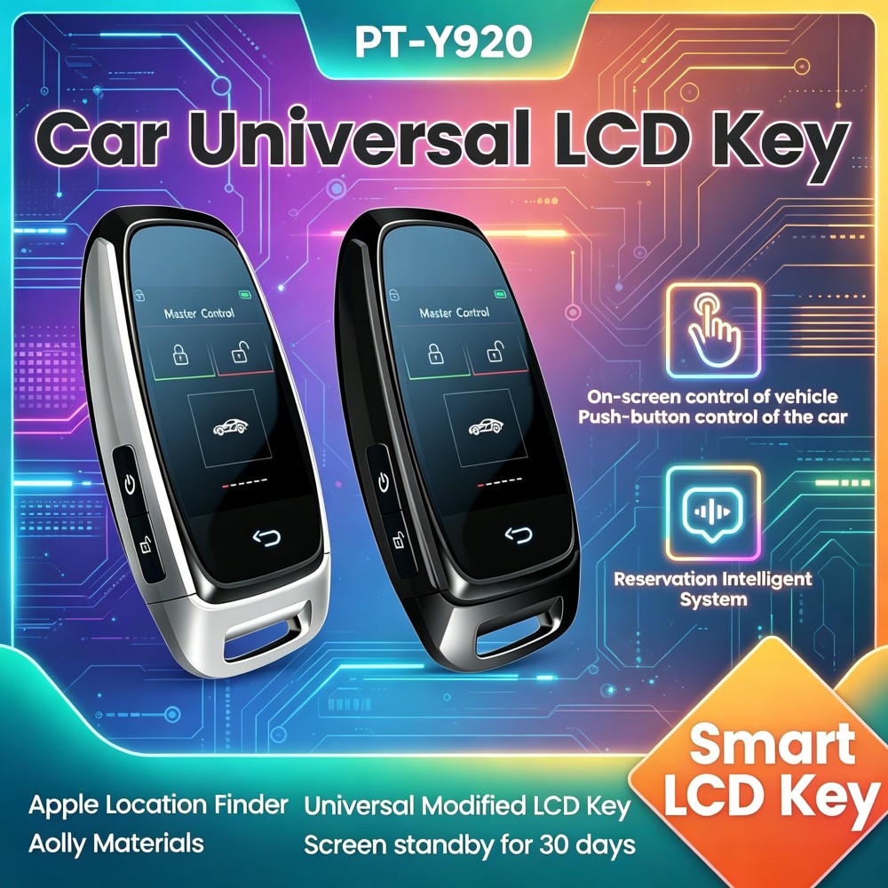 Universal Furniture Hardware - CF920ユニバーサル改造スマートLCDキー BMW、フォード、トヨタ、アウディ、ベンツ、キア、レクサス、ヒュンダイ、VW対応 快適エントリー オートロック キーレスゴー