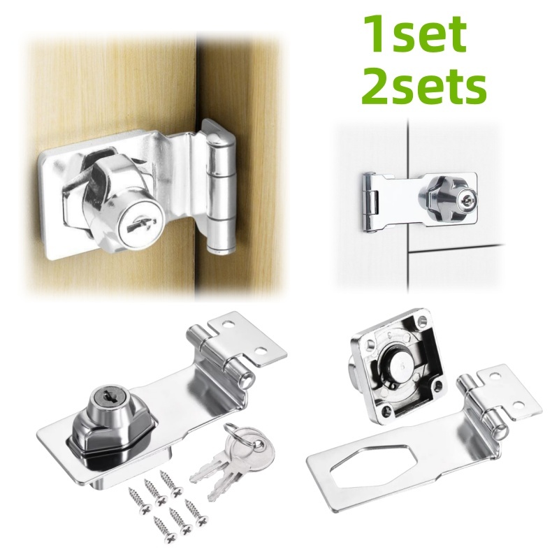 Furniture Hardware Tools - 1/2 セットのノブスタイル家具安全ロック、キャビネット、引き出しロック、キーとネジ付きハードウェアアクセサリーに適しています。