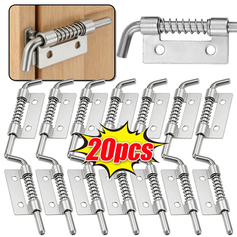 Furniture Hardware Wholesale - ステンレス鋼フラットスプリングラッチピン再利用可能な窓キャビネットドアヒンジドアボルトラッチピン家具ハードウェアツール卸売