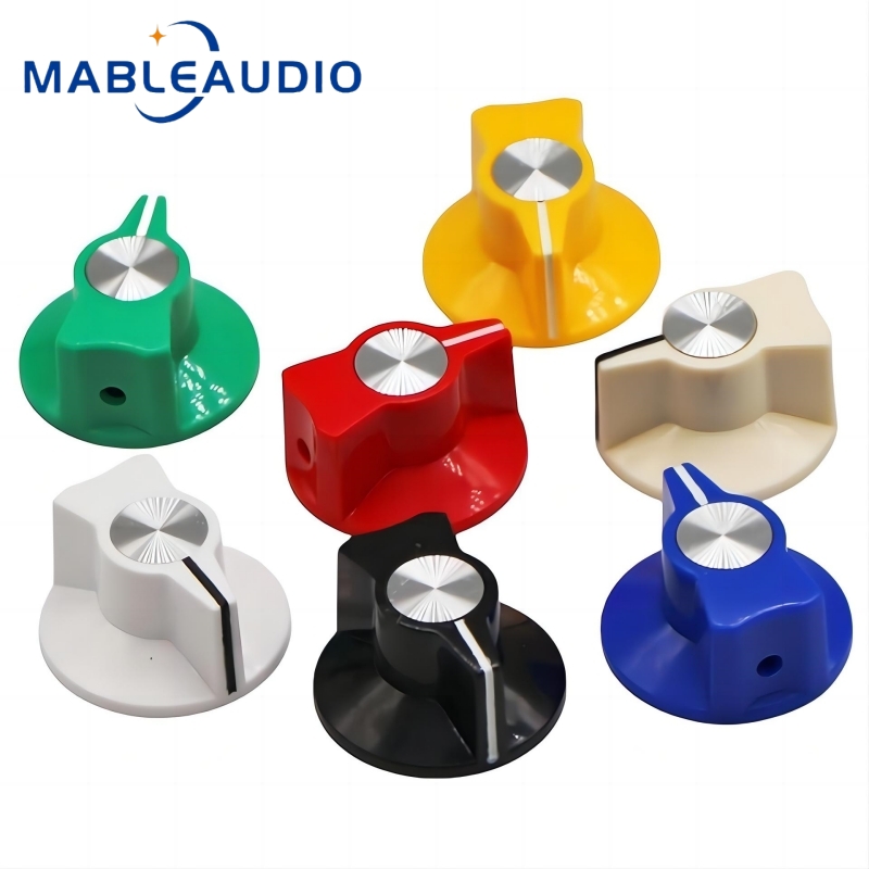 Cabinet Knob Round - プラスチック製ラウンドノブギターエフェクトアンプスピーカーオーディオノブ29x16mm
