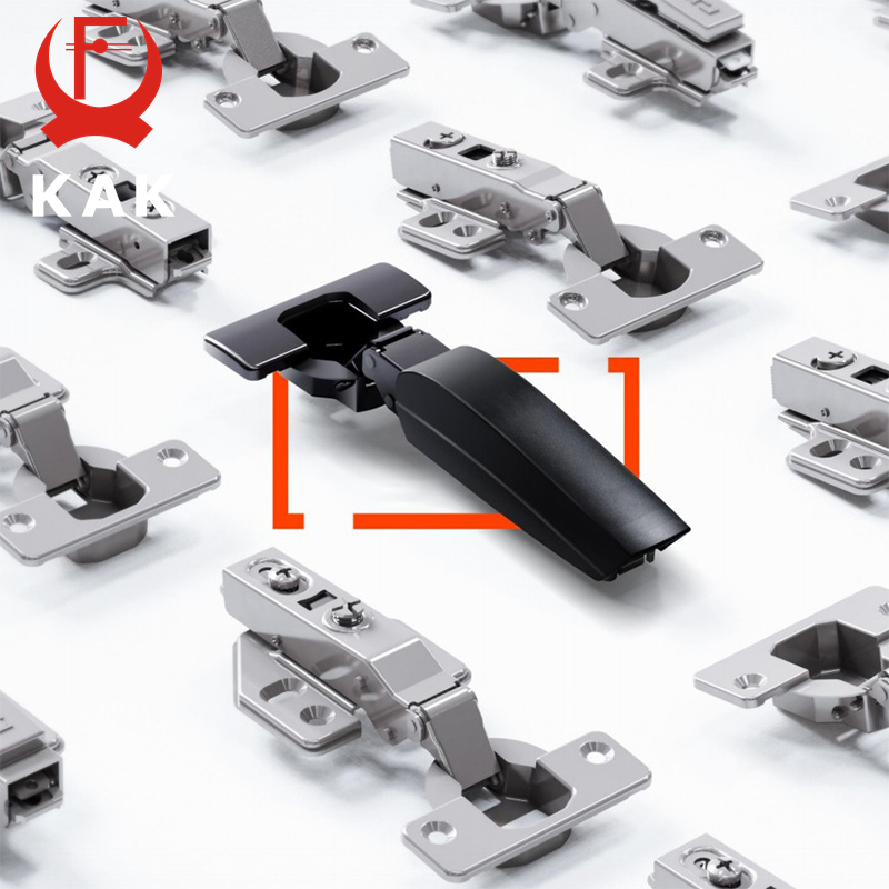 Furniture And Kitchen Hardware Fitting - Kak 2個キッチンキャビネットヒンジ隠し黒ソフトクロージング油圧ヒンジ家具継手ダンパーバッファドアヒンジハードウェア