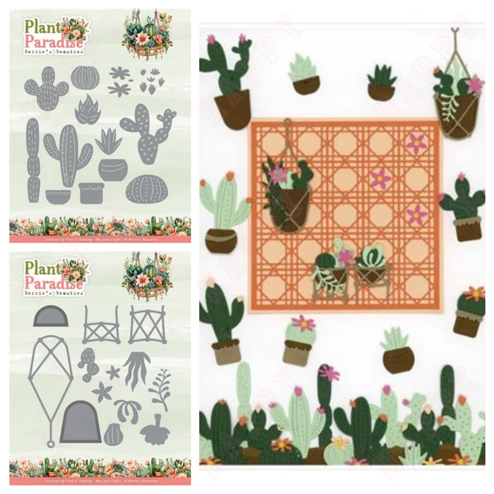 Furniture Paradise & Hardware Ghaziabad By Owner - 植物サボテンパラダイス金属クラフト切削ダイス DIY スクラップブッキング紙装飾マニュアル手作りエンボステンプレート 2025 新しい