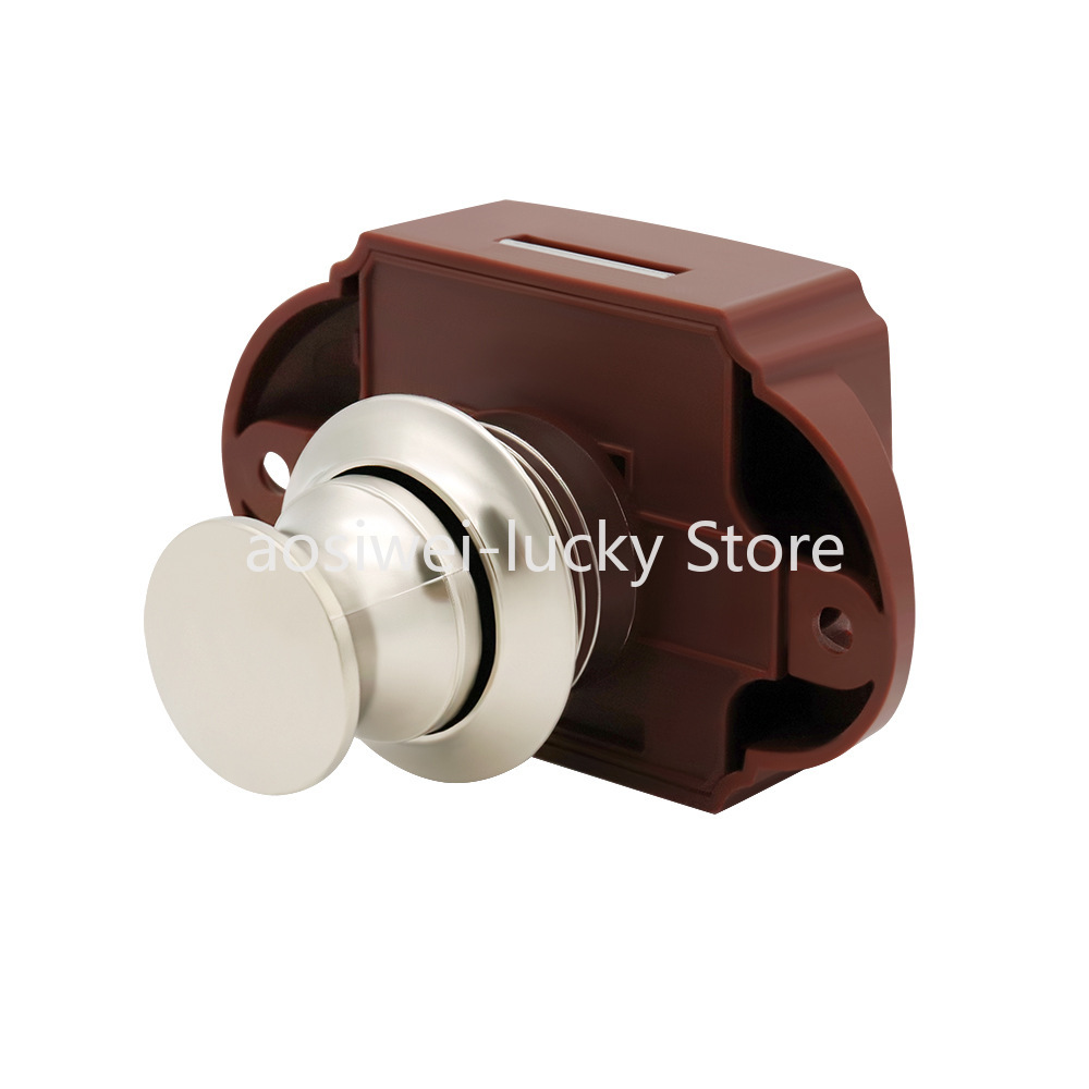 Furniture Hardware Tools - キャンピングカープッシュロック Rv キャラバンボートモーターラッチボタンロック家具引き出しラッチドアロックハードウェア