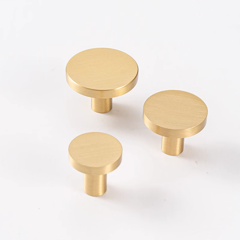 ラウンド真鍮キッチンキャビネット引き出しノブゴールド家具食器 - Cabinet Knob Round のレビューと価格