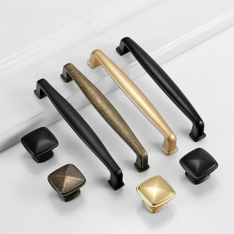 Yijia ブラックキャビネットドアハンドルシンプルなワード - Furniture Hardware Wholesale のレビューと価格