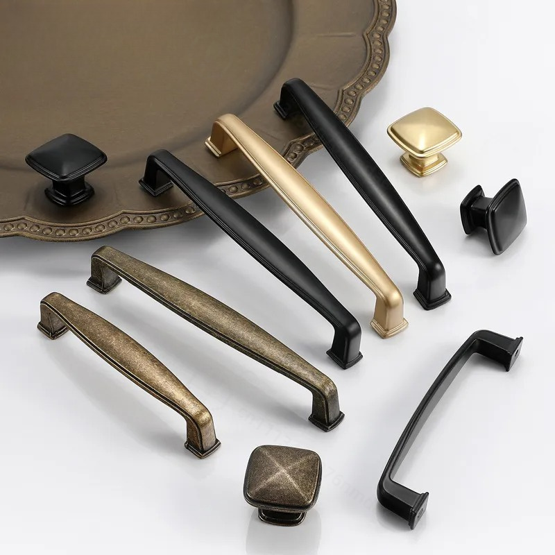 Yijia ブラックキャビネットドアハンドルシンプルなワード - Furniture Hardware Wholesale のレビューと価格
