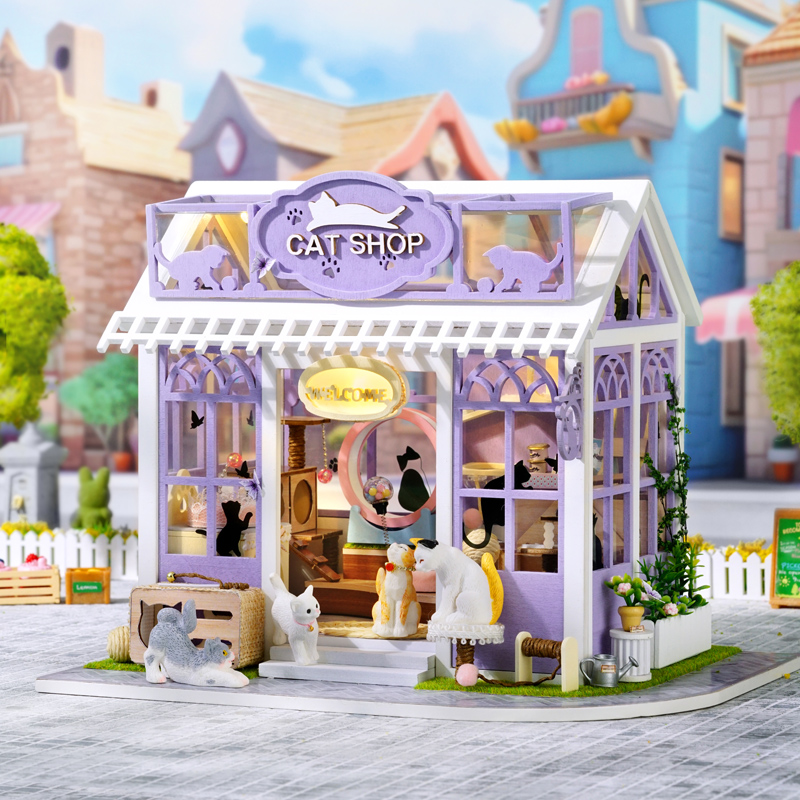 DIY 木製子猫パラダイスコテージ置物ミニチュアキット組み立 - Furniture Paradise & Hardware Ghaziabad By Owner のレビューと価格