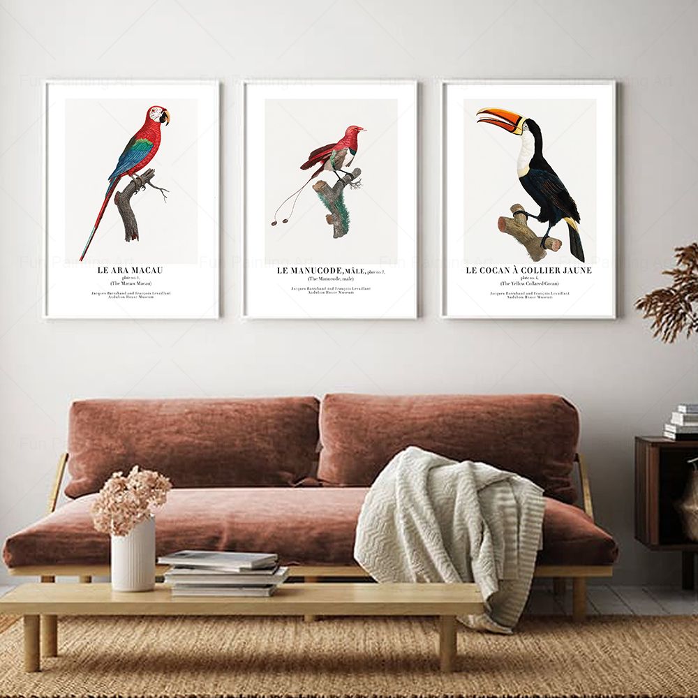 ヴィンテージパラダイス鳥壁アートキャンバス絵画博物館北欧ポス - Furniture Paradise & Hardware Ghaziabad By Owner のレビューと価格