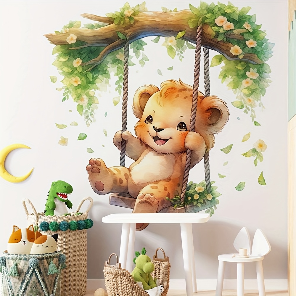 1 漫画動物パラダイスかわいい小さなヒョウスイングウォールス - Furniture Paradise & Hardware Ghaziabad By Owner のレビューと価格
