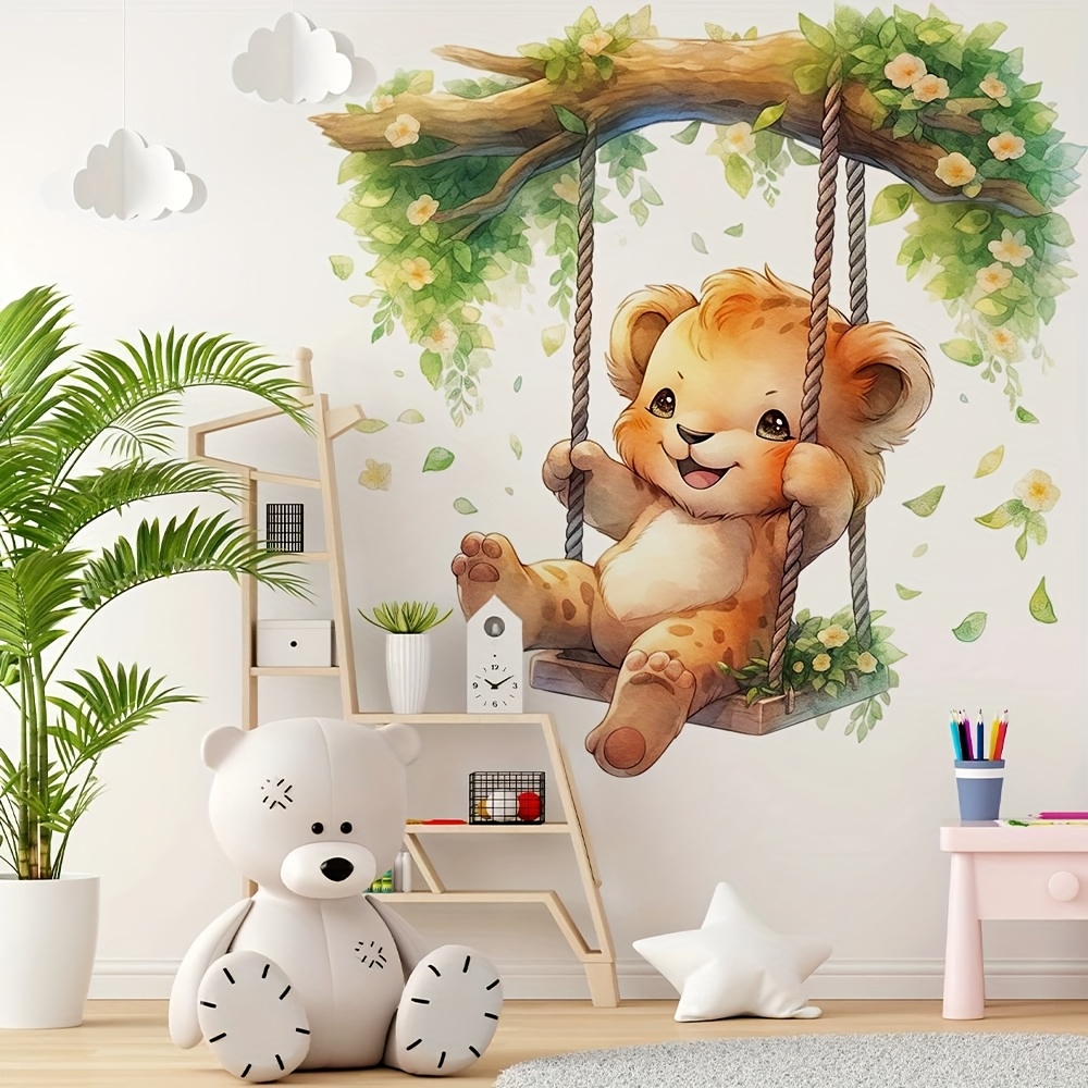 1 漫画動物パラダイスかわいい小さなヒョウスイングウォールス - Furniture Paradise & Hardware Ghaziabad By Owner のレビューと価格