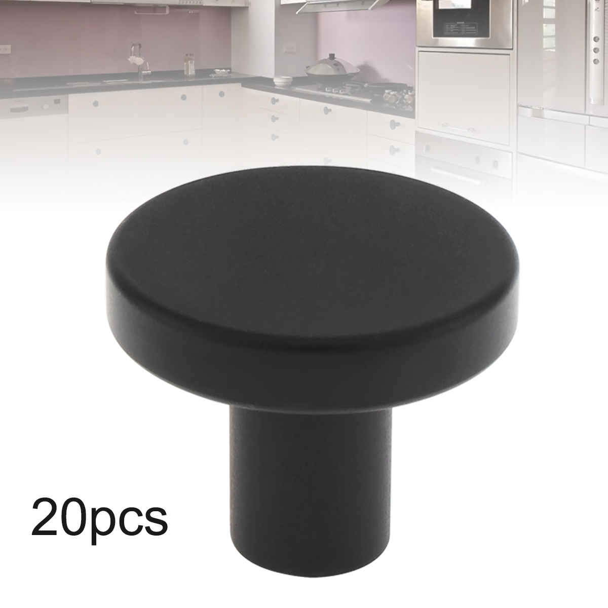 20 個ラウンドキッチンキャビネットノブソリッドドレッサーノ - Cabinet Knob Round のレビューと価格