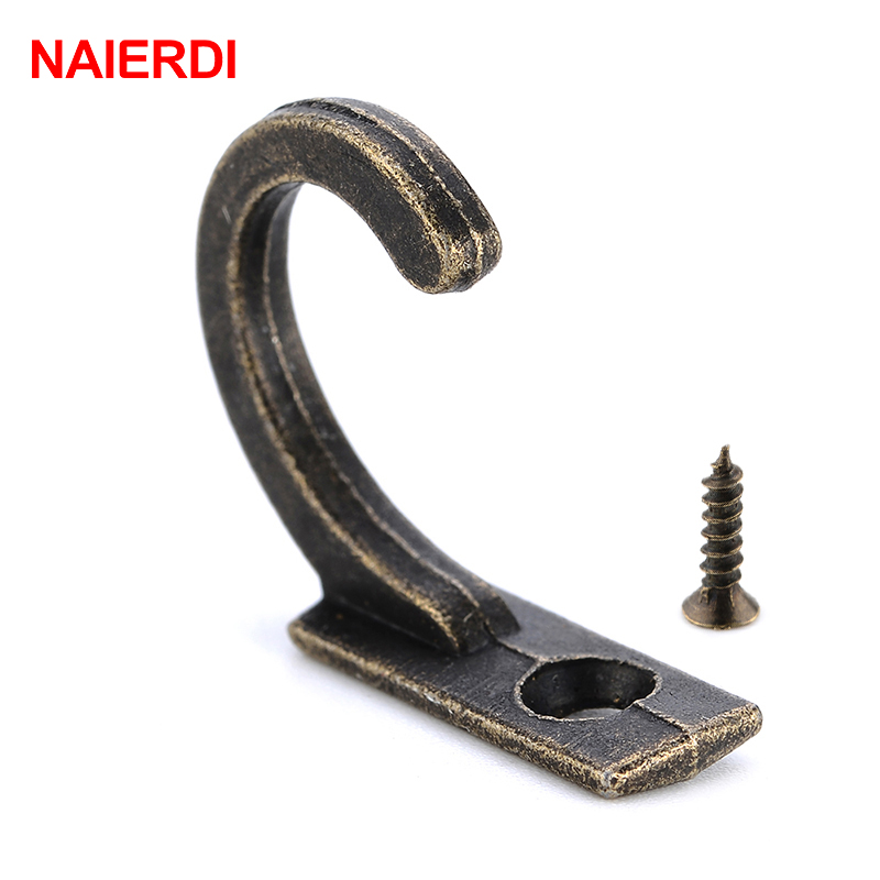Naierdi-小さなアンティークウォールフック,10個,湾 - Furniture Hardware Tools のレビューと価格