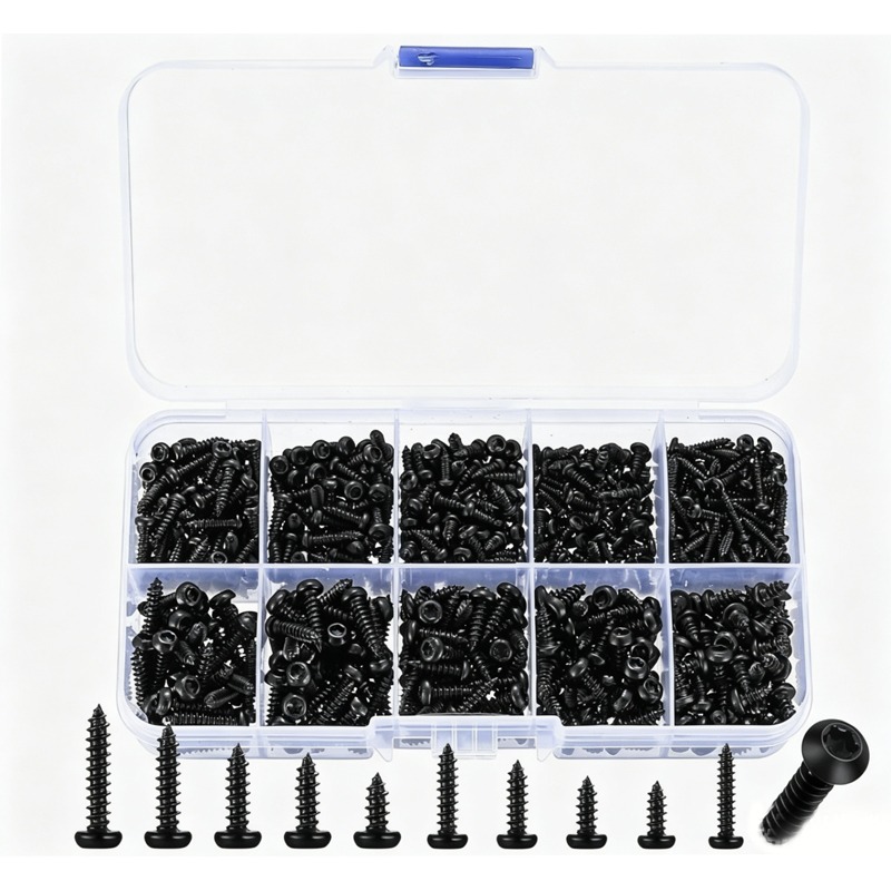 600個入り M2-M3 ブラック トルクス パンヘッド セ - Furniture Hardware Repair のレビューと価格