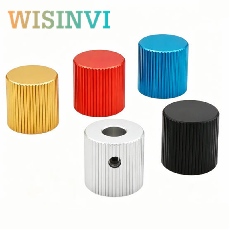 2個 15×15mm アルミニウム合金ノブキャップ 6mm  - Cabinet Knob Round のレビューと価格