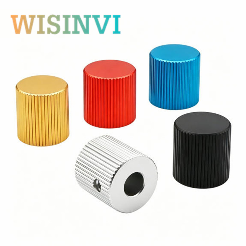 2個 15×15mm アルミニウム合金ノブキャップ 6mm  - Cabinet Knob Round のレビューと価格