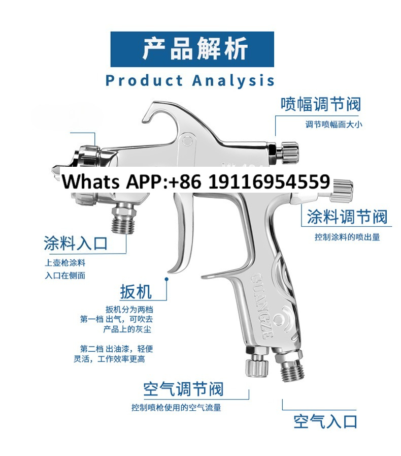 W-101 スプレーペイントガン、家具金物、自動車板金上部お - Furniture Hardware Paint のレビューと価格