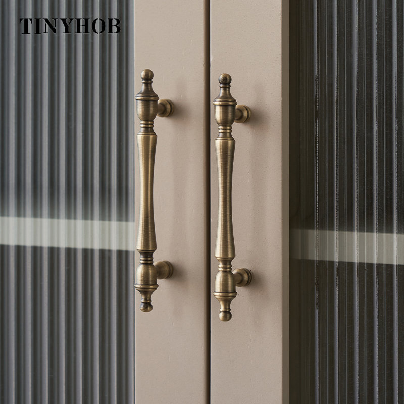 ドアハンドルとノブの形をしたフレンチスタイル/ブロンズ真鍮ハ - Vintage Furniture Hardware Pulls のレビューと価格