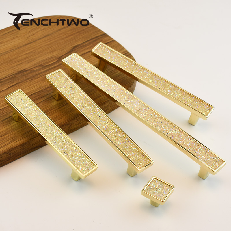 ワードローブ,キッチン収納キャビネット用の金メッキクリスタル - Furniture And Kitchen Hardware Fitting のレビューと価格