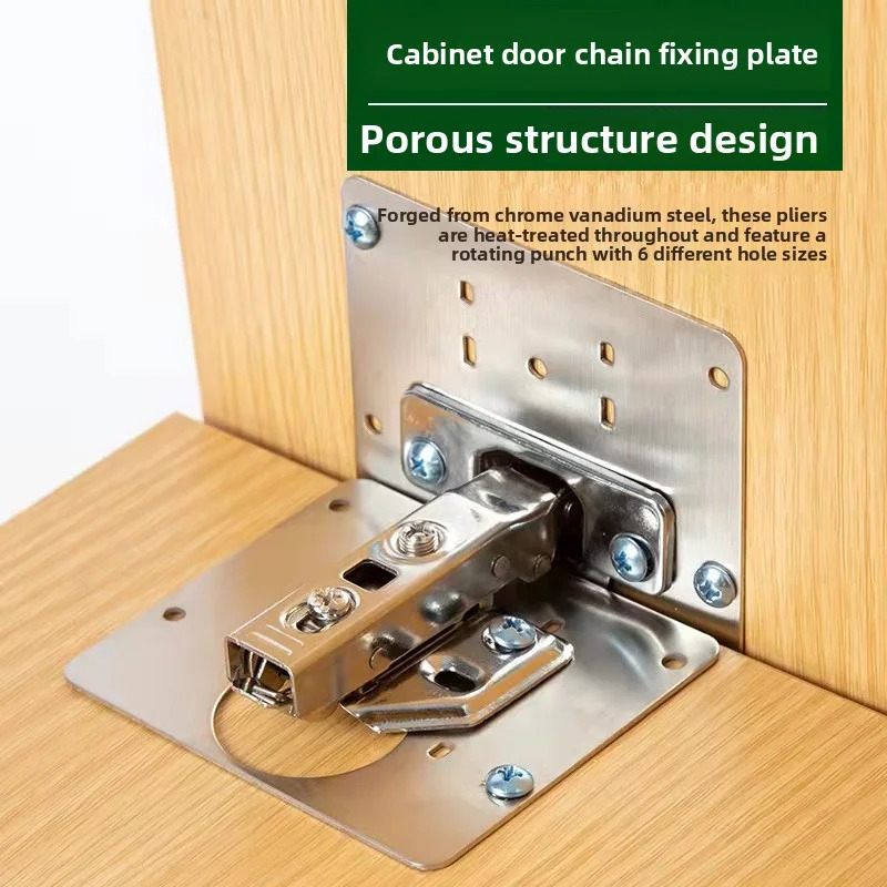 キッチンキャビネットヒンジ修理プレートキット - 穴付きドア - Furniture Hardware Repair のレビューと価格