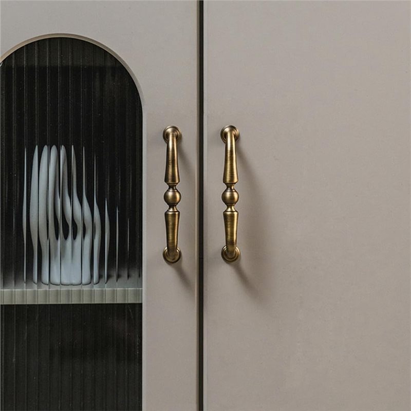 ABSJ-真鍮製キャビネットプルハンドル、ヴィンテージスタイ - Furniture Hardware Paint のレビューと価格