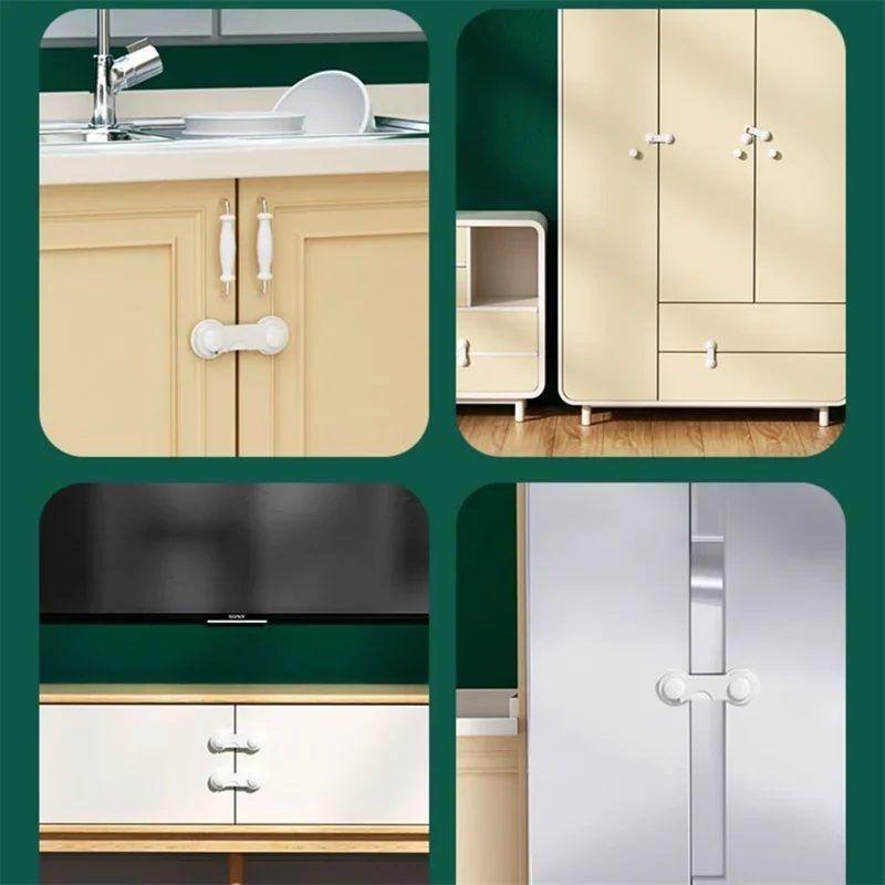 チャイルドセーフティロックキャビネットベビーロック冷蔵庫引き - Furniture Hardware Tools のレビューと価格