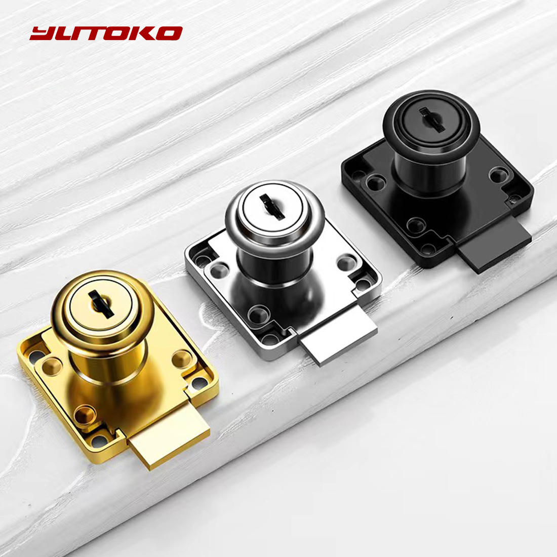 Yutoko 高級デスク引き出しロック ワードローブロック  - Furniture Hardware Tools のレビューと価格