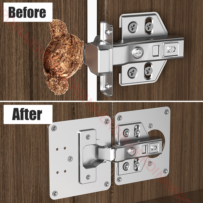 NAIERDI ステンレス鋼ヒンジ修理プレート家具キャビネッ - Furniture Hardware Repair のレビューと価格