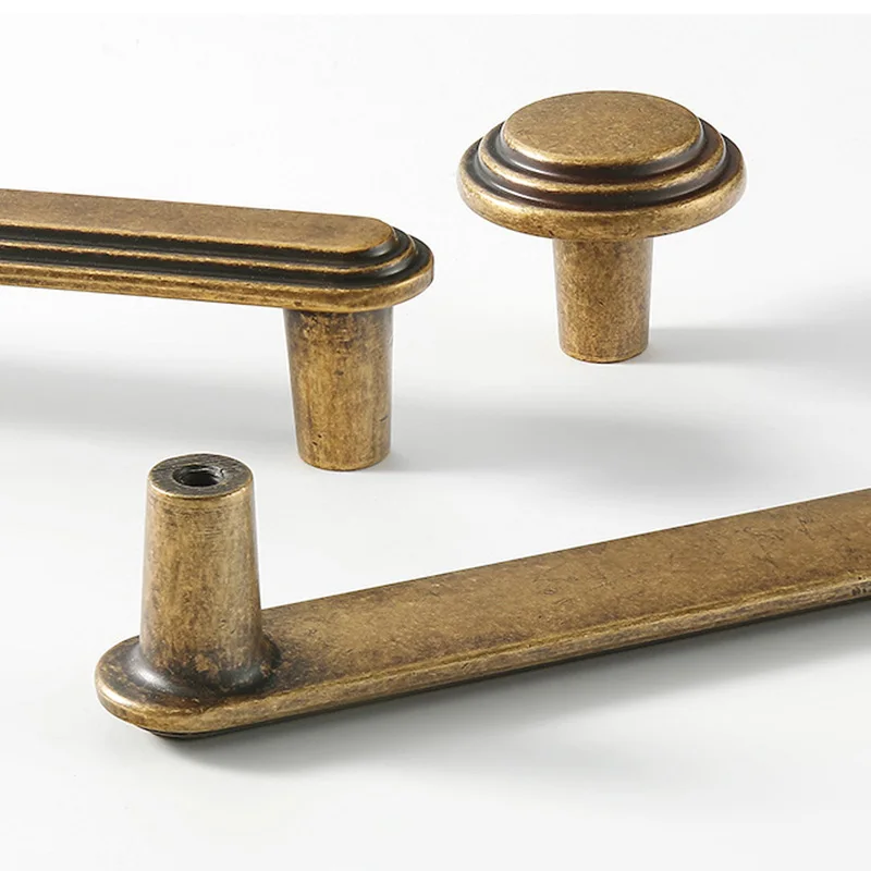 レトロハンドルアンティーク真鍮キャビネット取手キッチン家具と - Vintage Furniture Hardware Pulls のレビューと価格