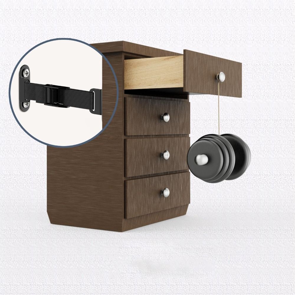 簡単設置耐震家具アンカー調整可能なユニバーサル壁アンカーユニ - Furniture Hardware Tools のレビューと価格