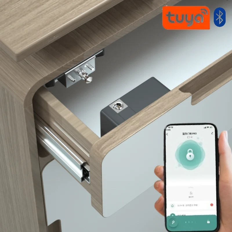 Tuya スマートキャビネットドアロックキーレス不可視電子ロ - Furniture Hardware Tools のレビューと価格