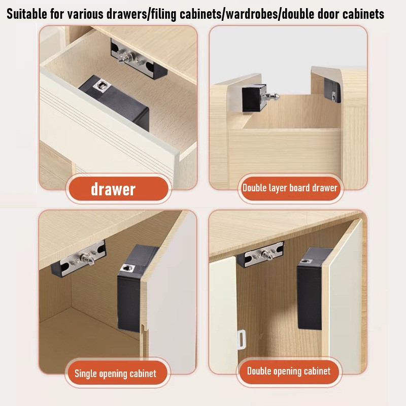 Tuya スマートキャビネットドアロックキーレス不可視電子ロ - Furniture Hardware Tools のレビューと価格