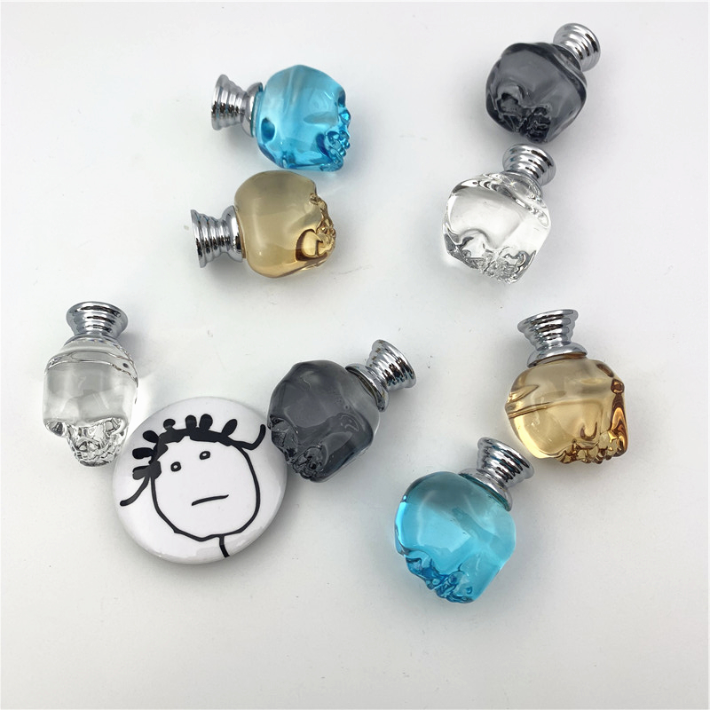 LCH クリアクリスタルスカル型ノブユニークな透明ハンドルジ - Unique Furniture Hardware Pulls のレビューと価格