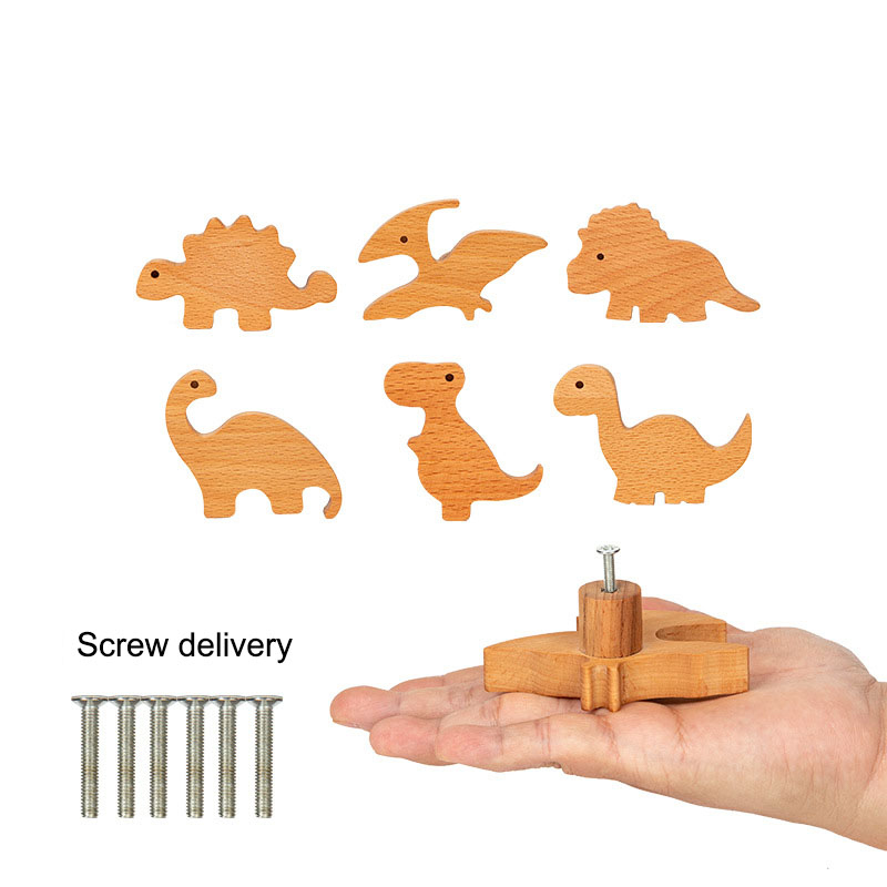 キャビネットドアハンドル子供部屋クリエイティブかわいい恐竜ユ - Furniture Hardware Tools のレビューと価格