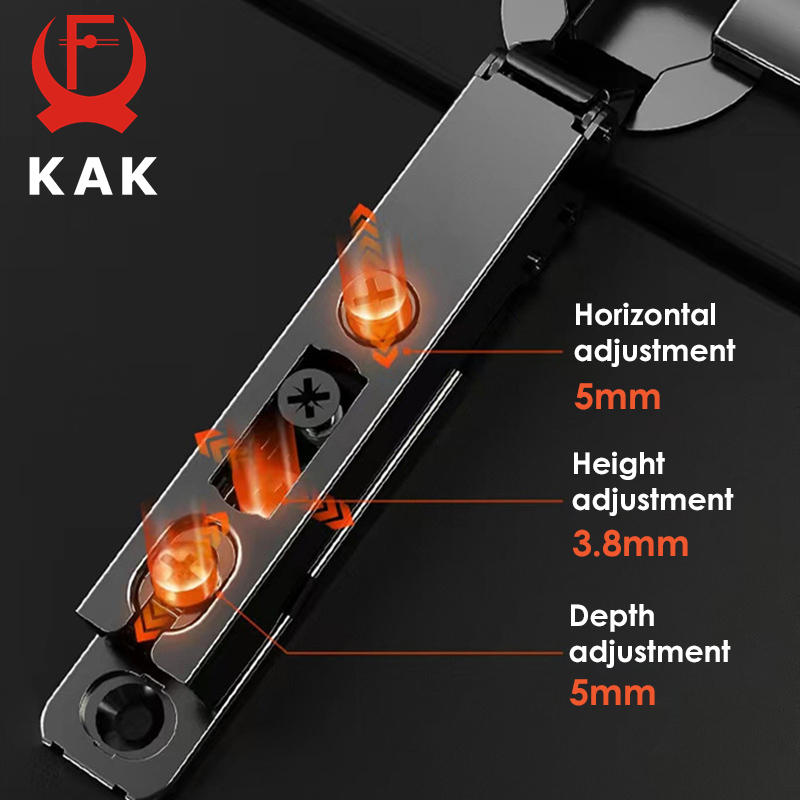 Kak 2個キッチンキャビネットヒンジ隠し黒ソフトクロージン - Furniture And Kitchen Hardware Fitting のレビューと価格