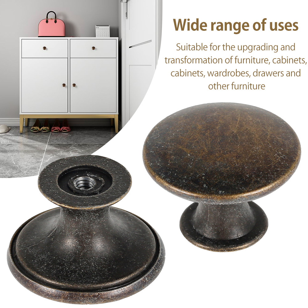 12 個レトロプルハンドルブロンズトーン合金キッチン引き出し - Furniture And Kitchen Hardware Fitting のレビューと価格
